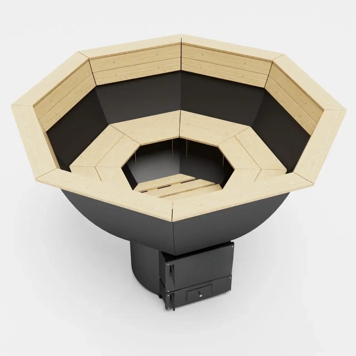 Спачан банный чан черный металл 1500мм (рис.2)